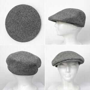 Vintage Kangol Wool Flat Cap Made in England Newsboy Driving Style One Size